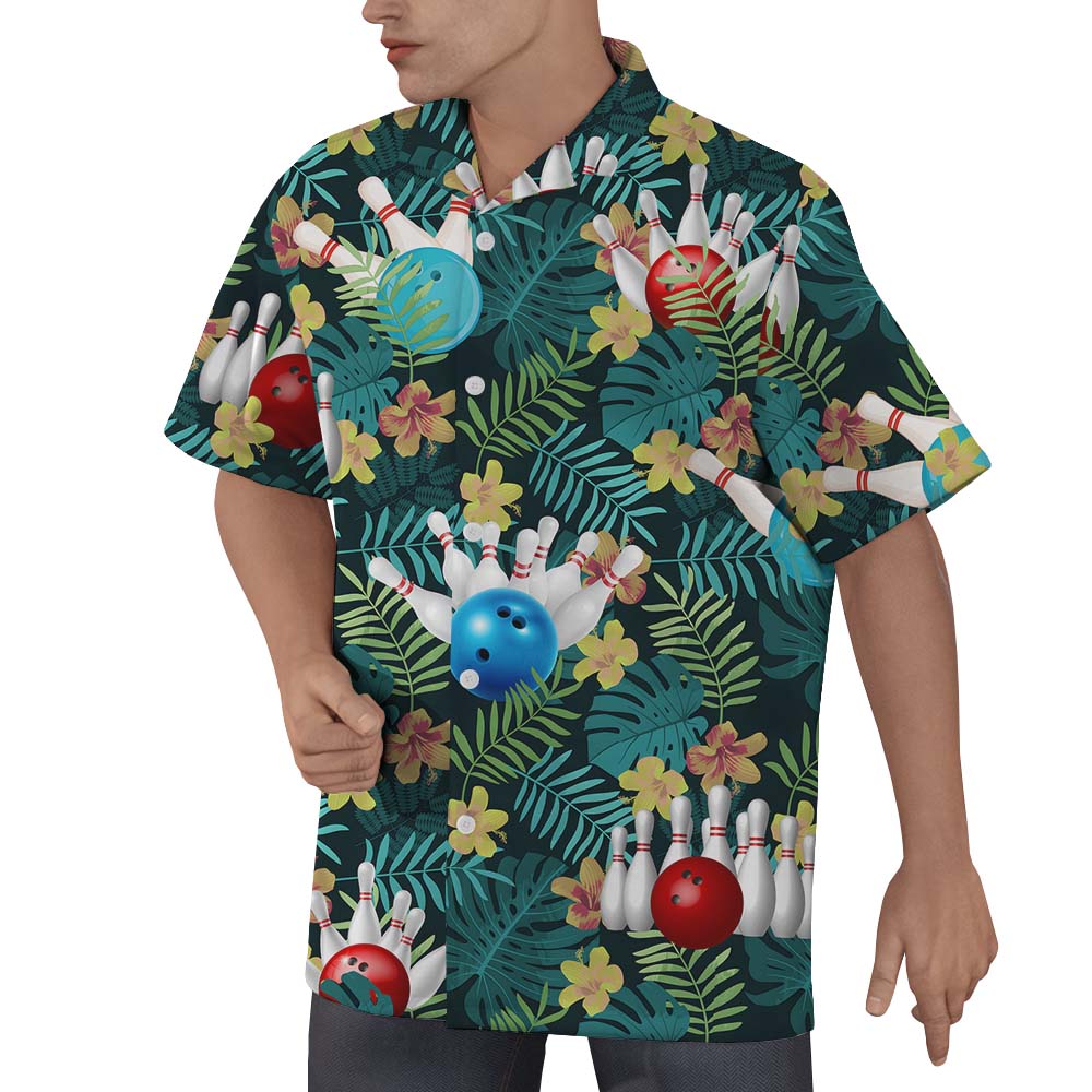Bowling Team Tropical Hawaiian Shirts