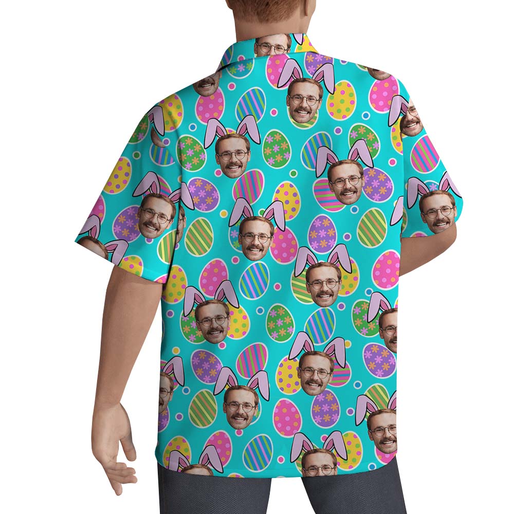 Easter Eggs Custom Face Hawaiian Shirt For Men