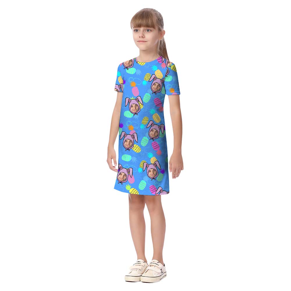 Happy Easter Matching Family Hawaiian Outfits With Custom Face