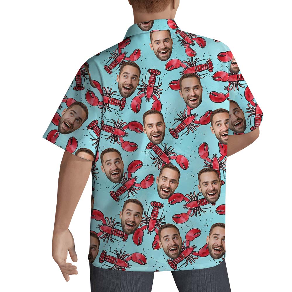 Crab Custom Face Hawaiian Shirt Men