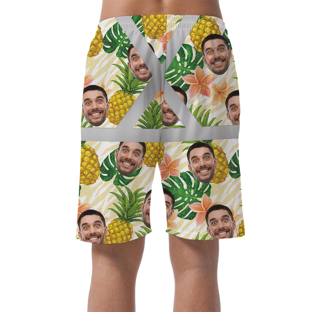 Hi Vis Hawaiian Custom Face Shorts Men