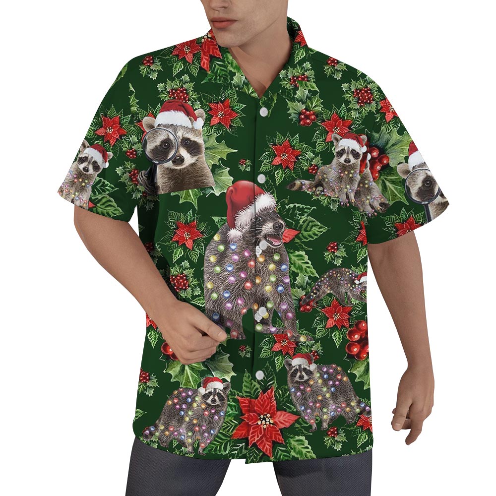 Raccoon Matching Hawaiian Shirt For Men - variant image 1