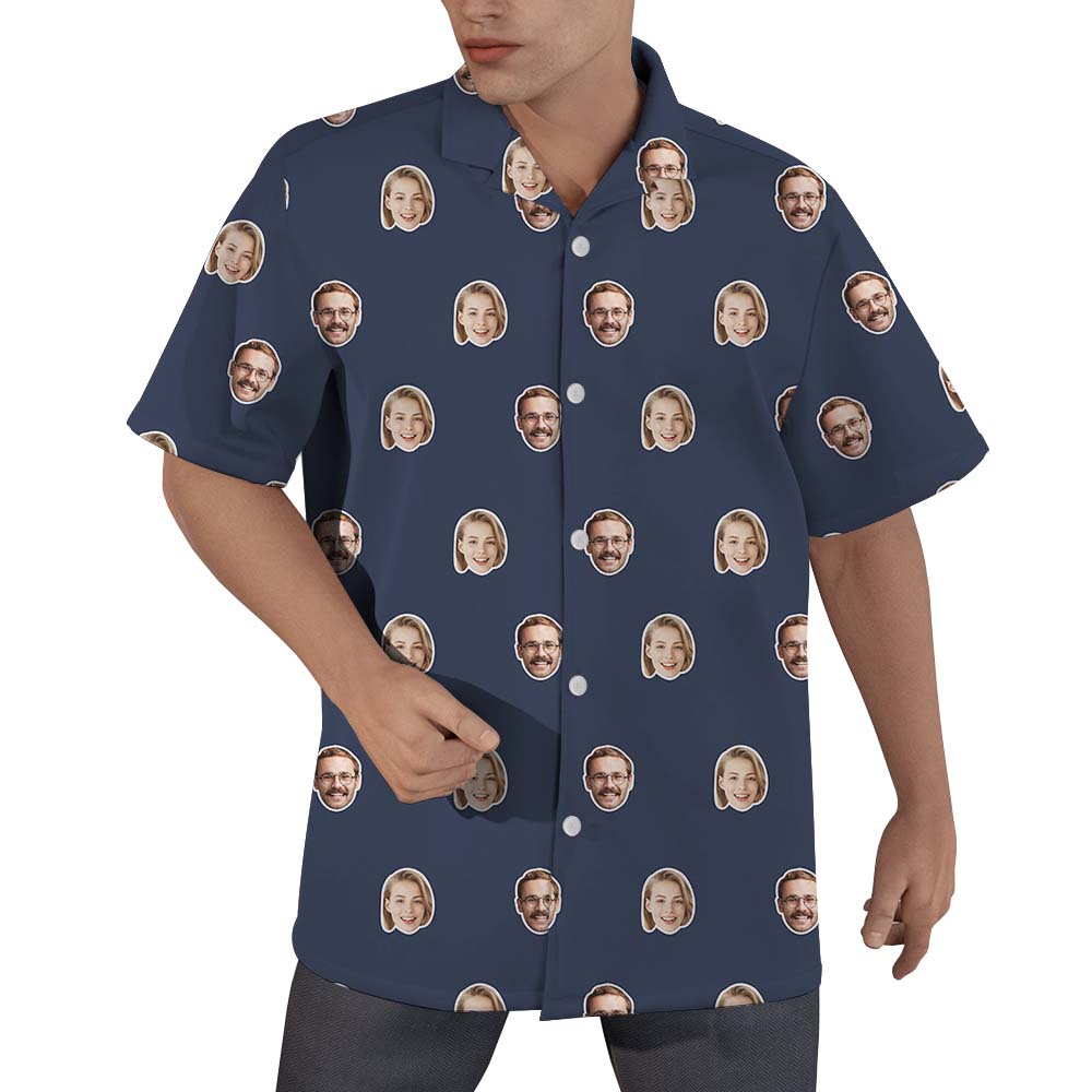 Custom Hawaiian Shirt 3 Or 4 Faces For Men - variant image 1