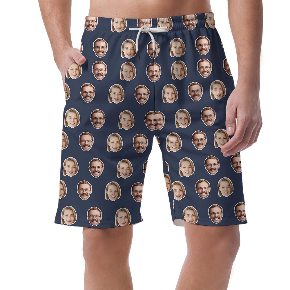 Unique Custom Multiple Face Board Shorts For Men - variant image 1