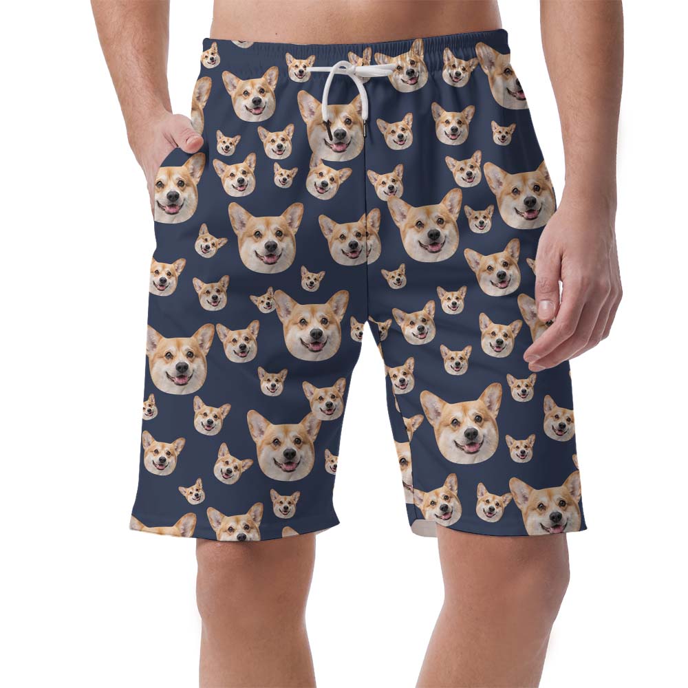 Multiple Face Custom Men's Swim Shorts - variant image 1