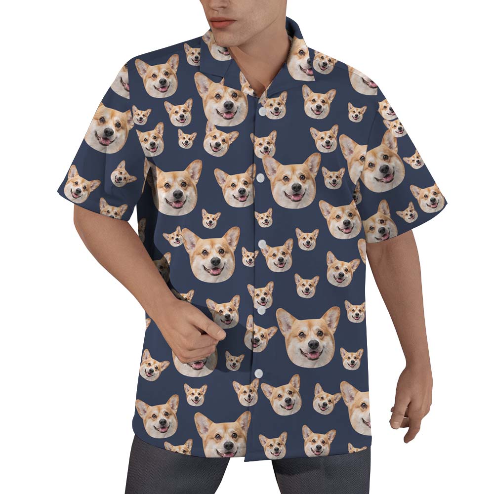 Custom Hawaiian Shirts With Dog Face On Them - variant image 1
