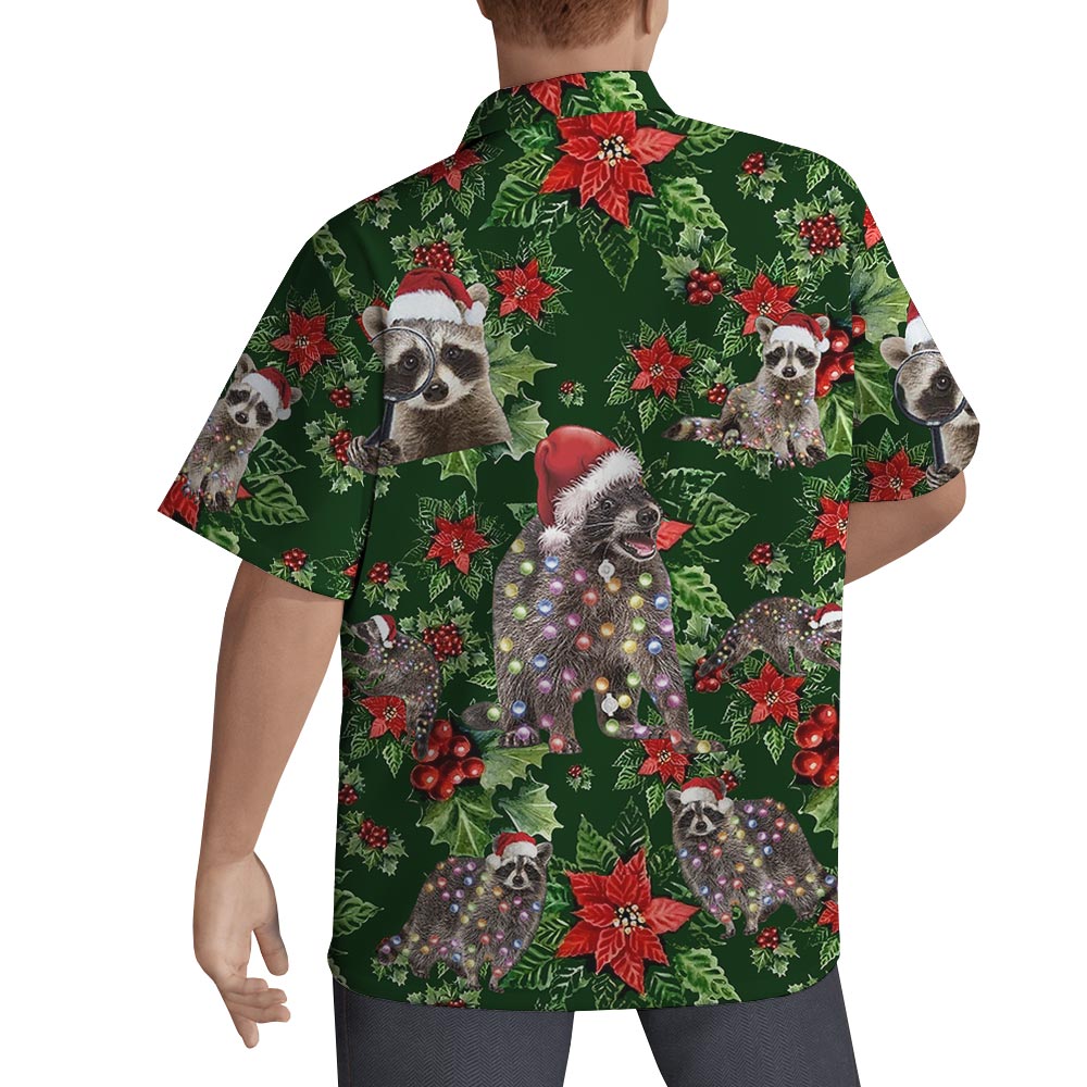 Raccoon Matching Hawaiian Shirt For Men