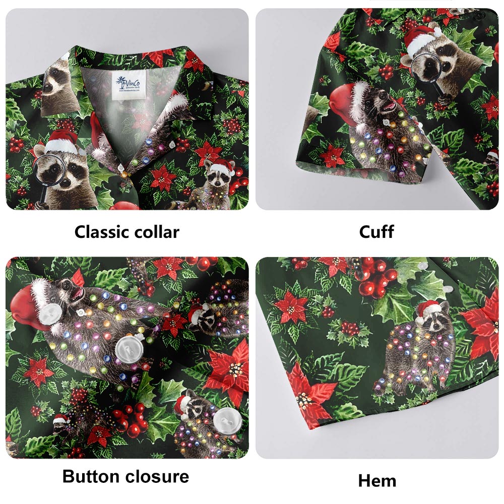 Raccoon Matching Hawaiian Shirt For Men