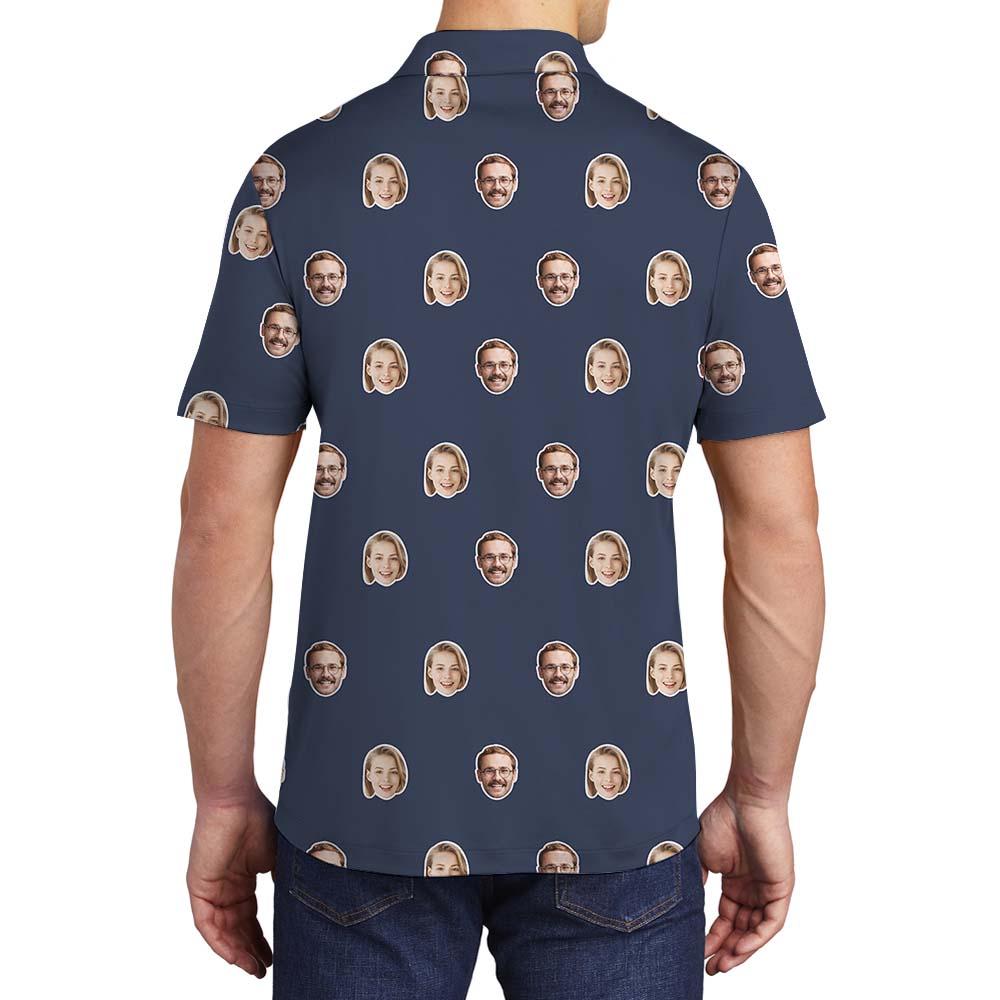 Funny Custom Photo Men's Polo Shirts