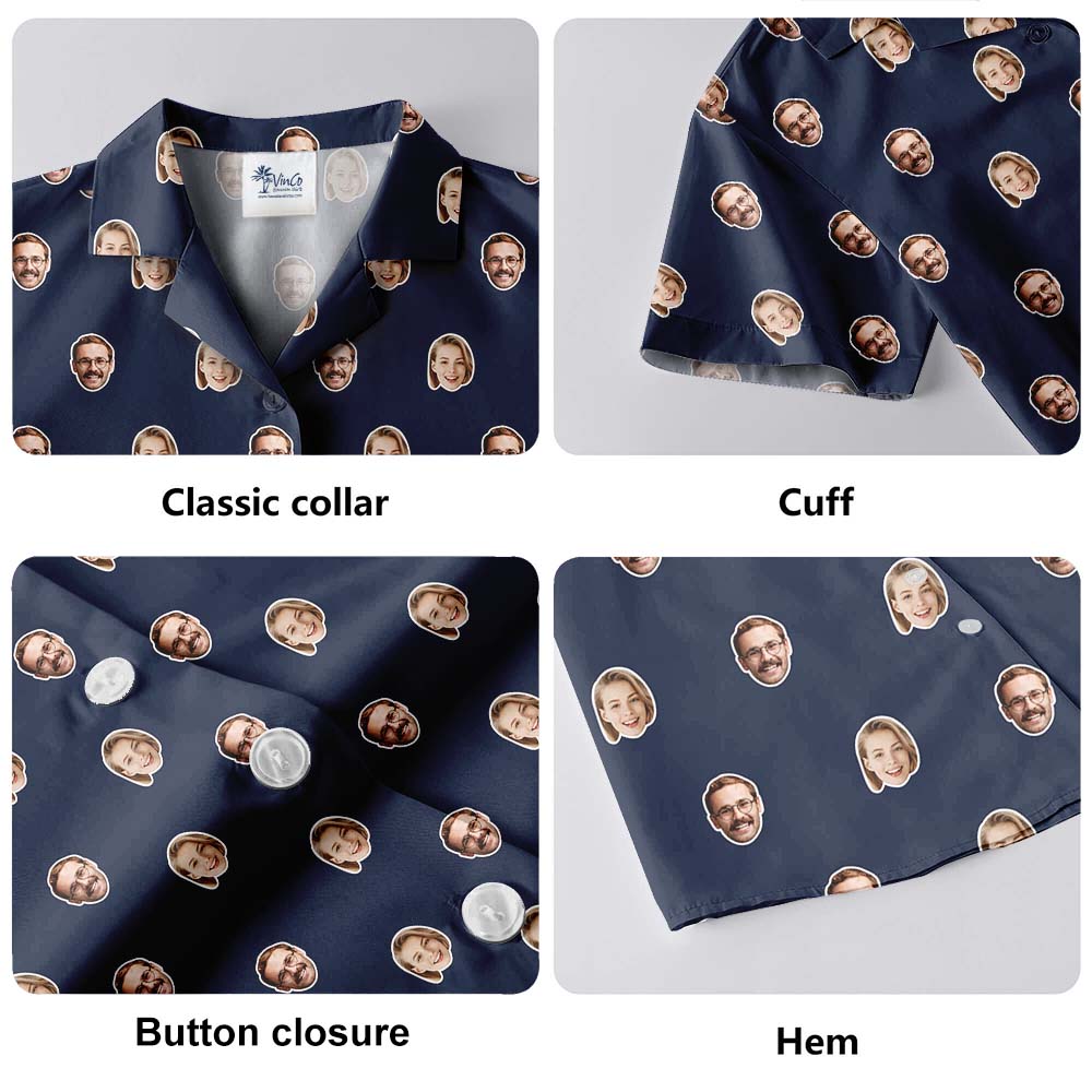 Custom Hawaiian Shirt 3 Or 4 Faces For Men