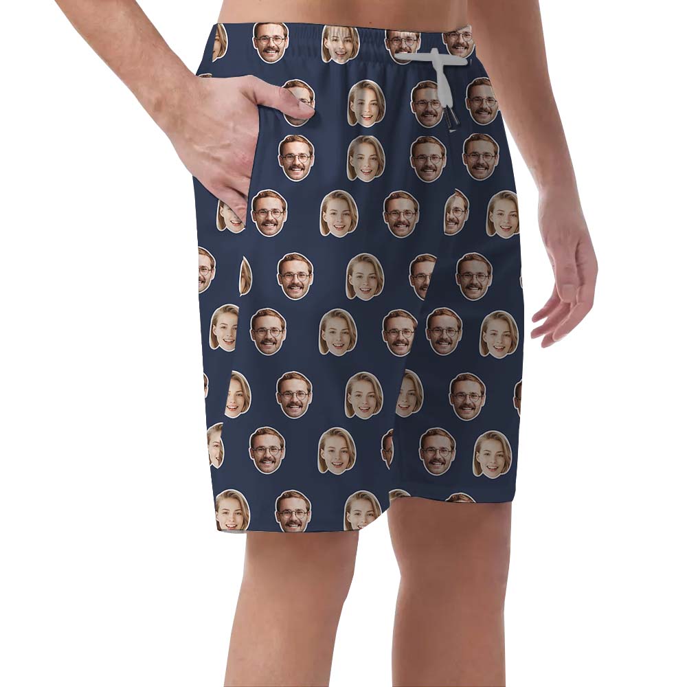 Unique Custom Multiple Face Board Shorts For Men