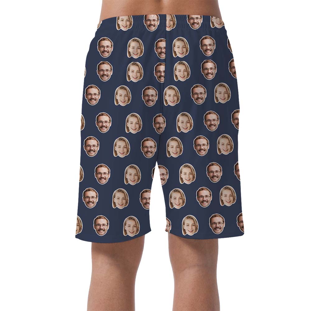 Unique Custom Multiple Face Board Shorts For Men