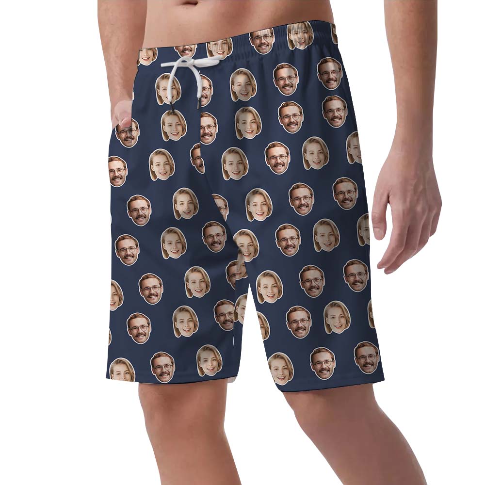 Unique Custom Multiple Face Board Shorts For Men