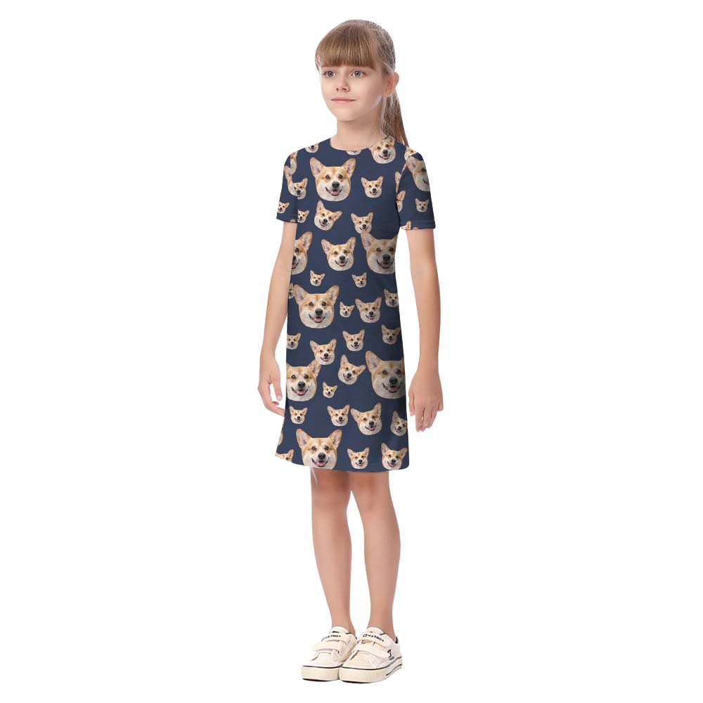 Face On Matching Family Hawaiian Outfits With Pet