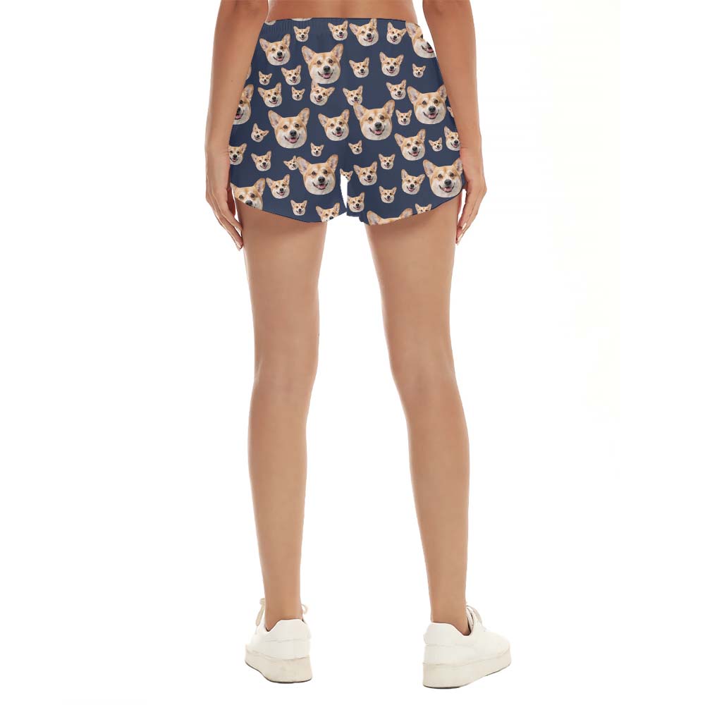 Custom Multiple Pet Face Women's Shorts
