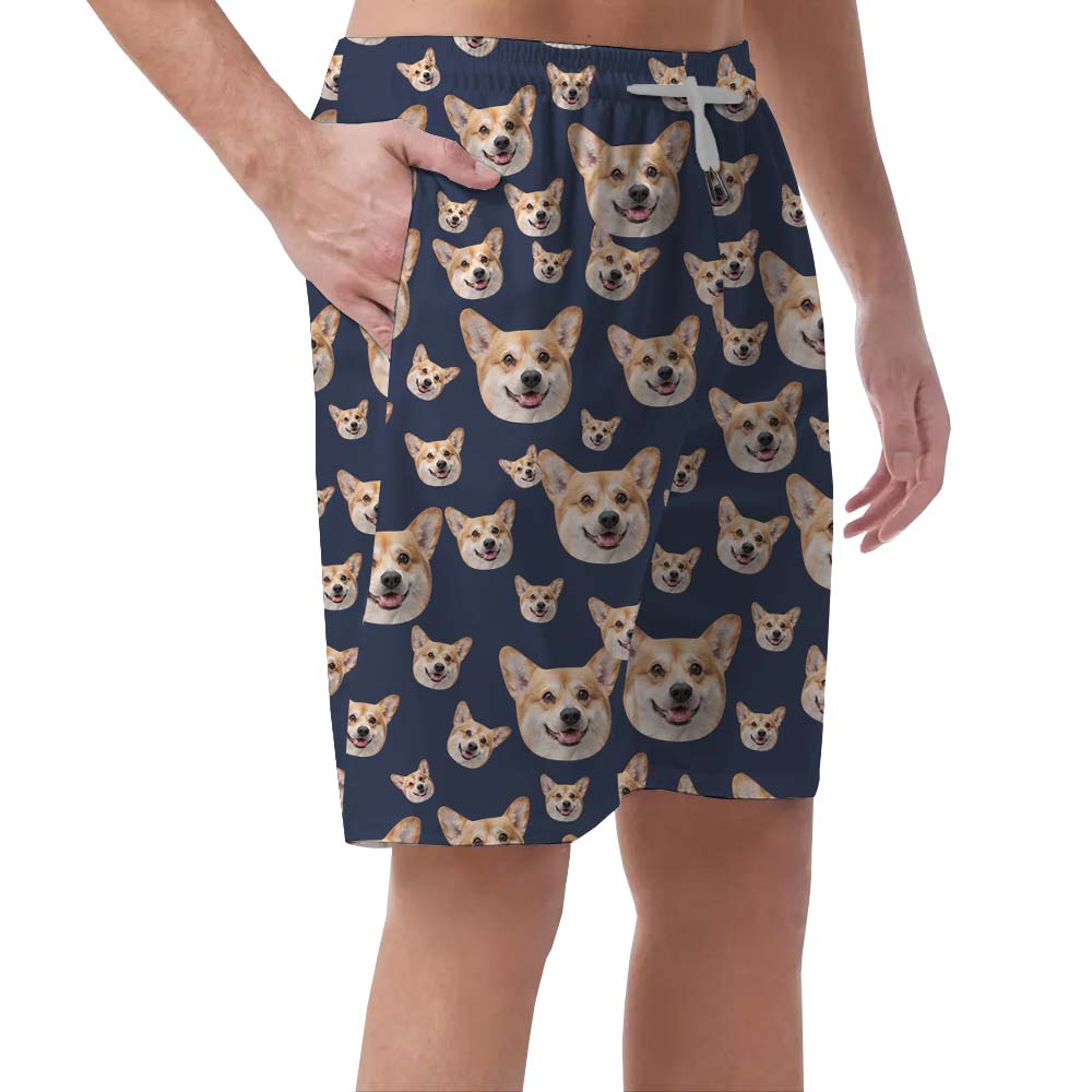 Multiple Face Custom Men's Swim Shorts