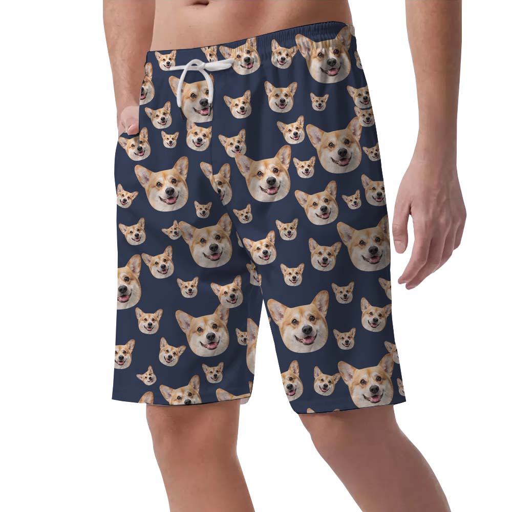 Multiple Face Custom Men's Swim Shorts