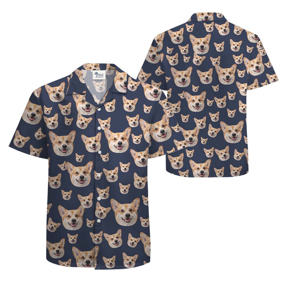 Custom Hawaiian Shirts With Dog Face On Them