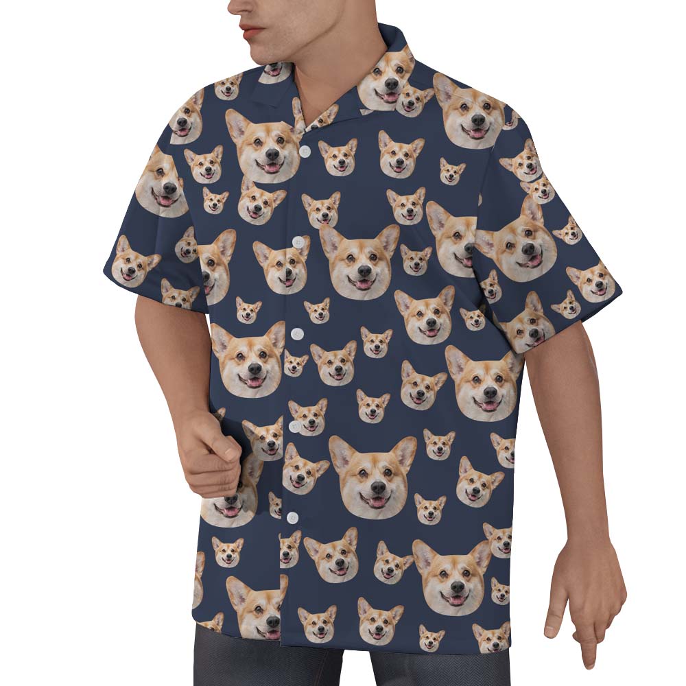 Custom Hawaiian Shirts With Dog Face On Them