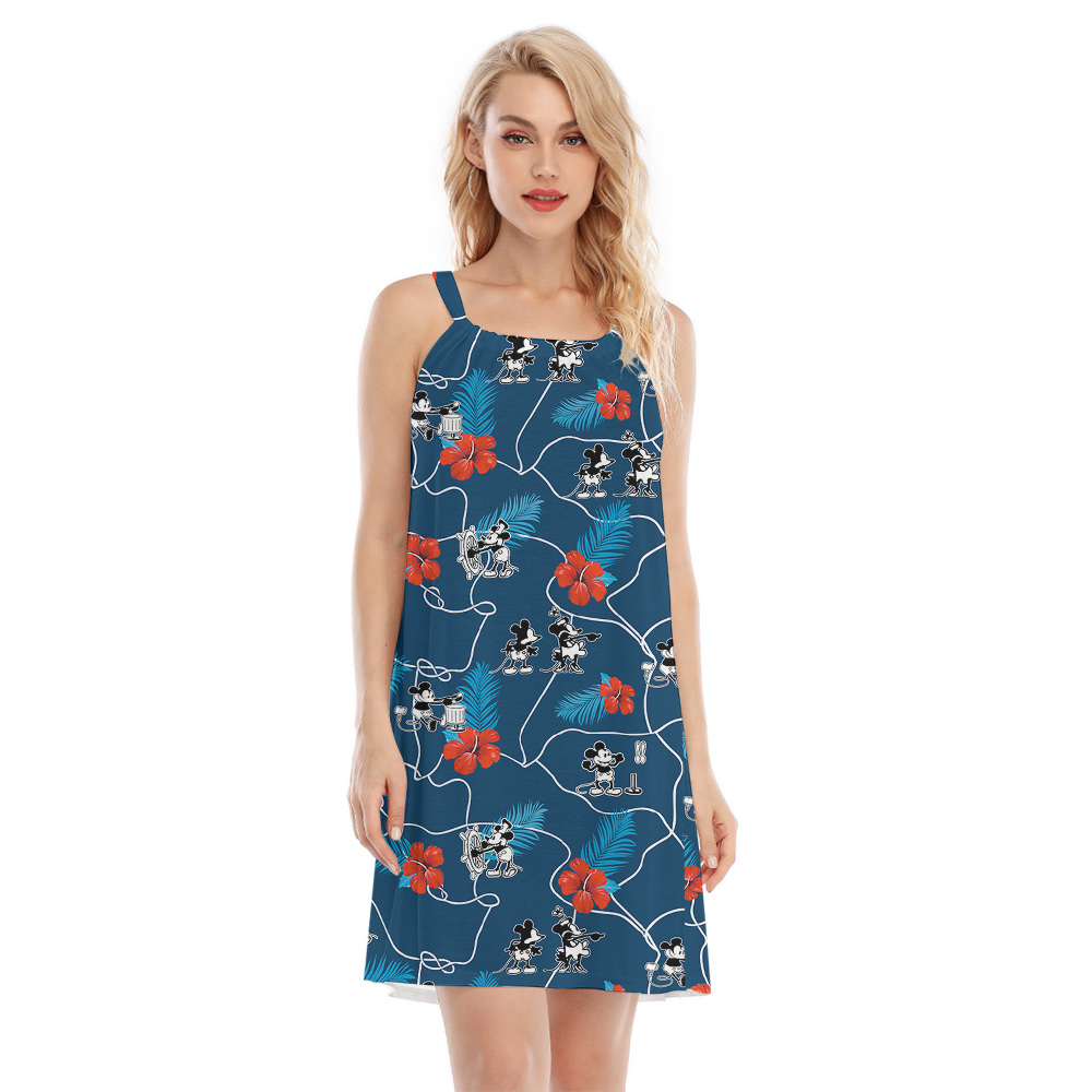 Classic Navy Floral Mickey 1928 Edition Cami Dress - variant image 1