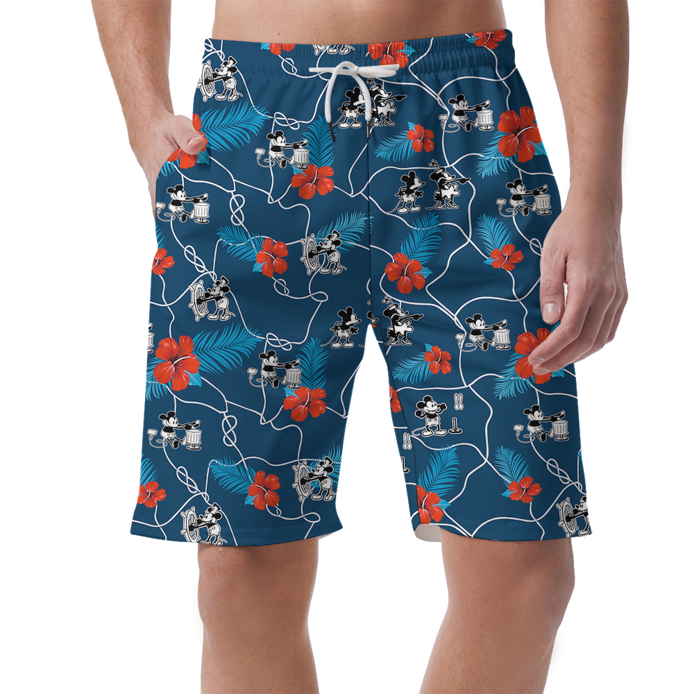 Timeless Floral Navy Mickey 1928 Edition Short for Men - variant image 1