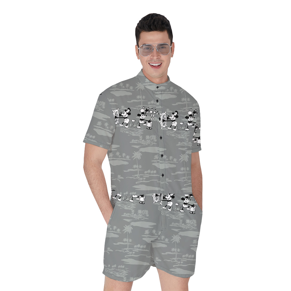 White Mickey 1928 Edition Hawaiian Romper for Men - variant image 1