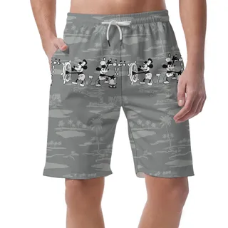 White Mickey 1928 Edition Tropical Short for Men