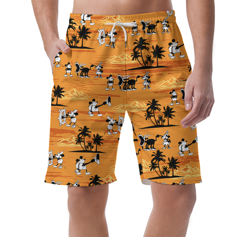 Iconic Mickey 1928 Yellow Palm Short for Men - variant image 1