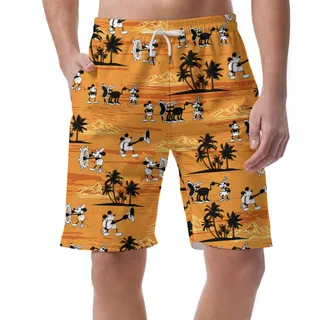 Iconic Mickey 1928 Yellow Palm Short for Men
