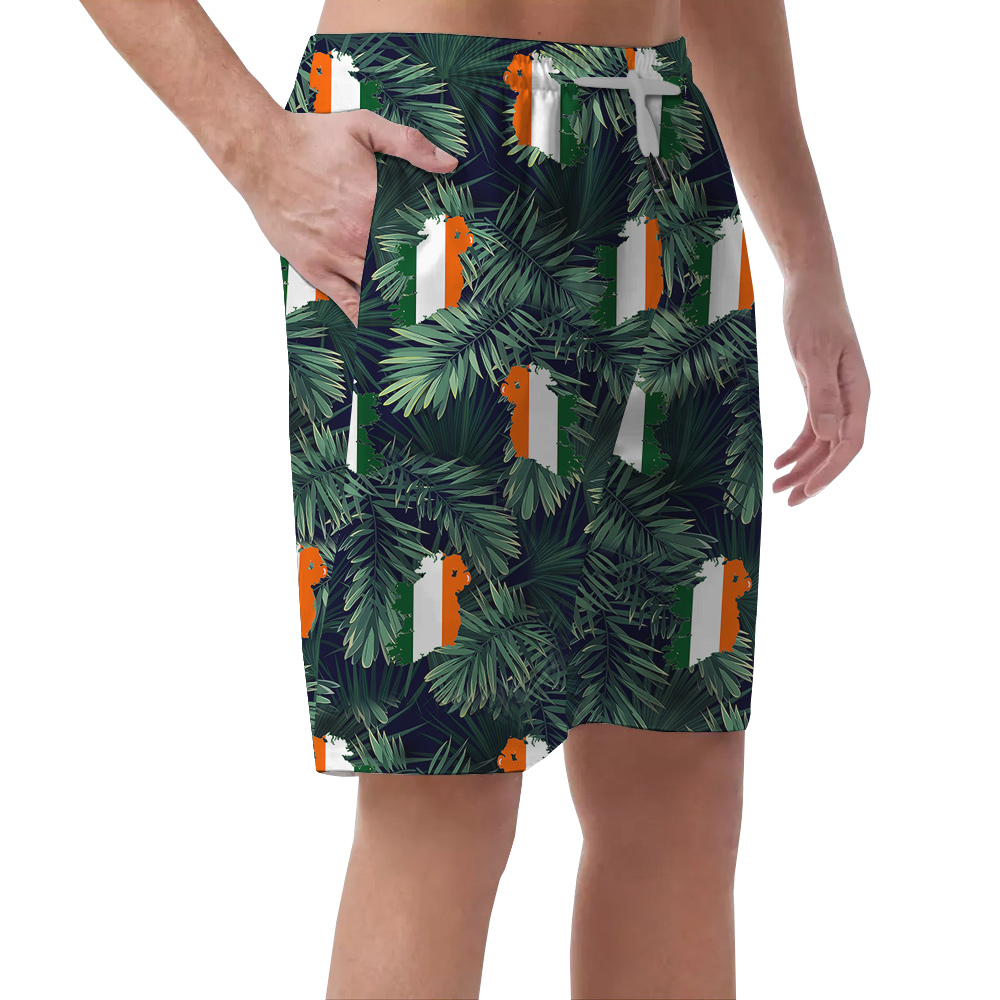 Luck of the Irish Tropical Flag Hawaiian Short for Men