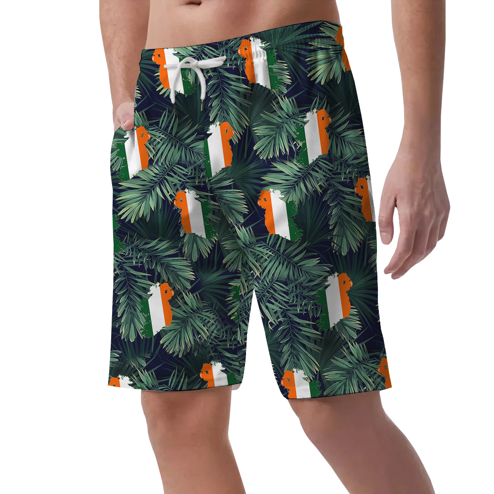 Luck of the Irish Tropical Flag Hawaiian Short for Men
