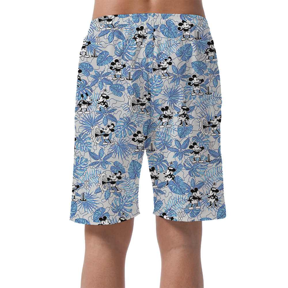 Blue Tropical Mickey 1928 Edition Short for Men