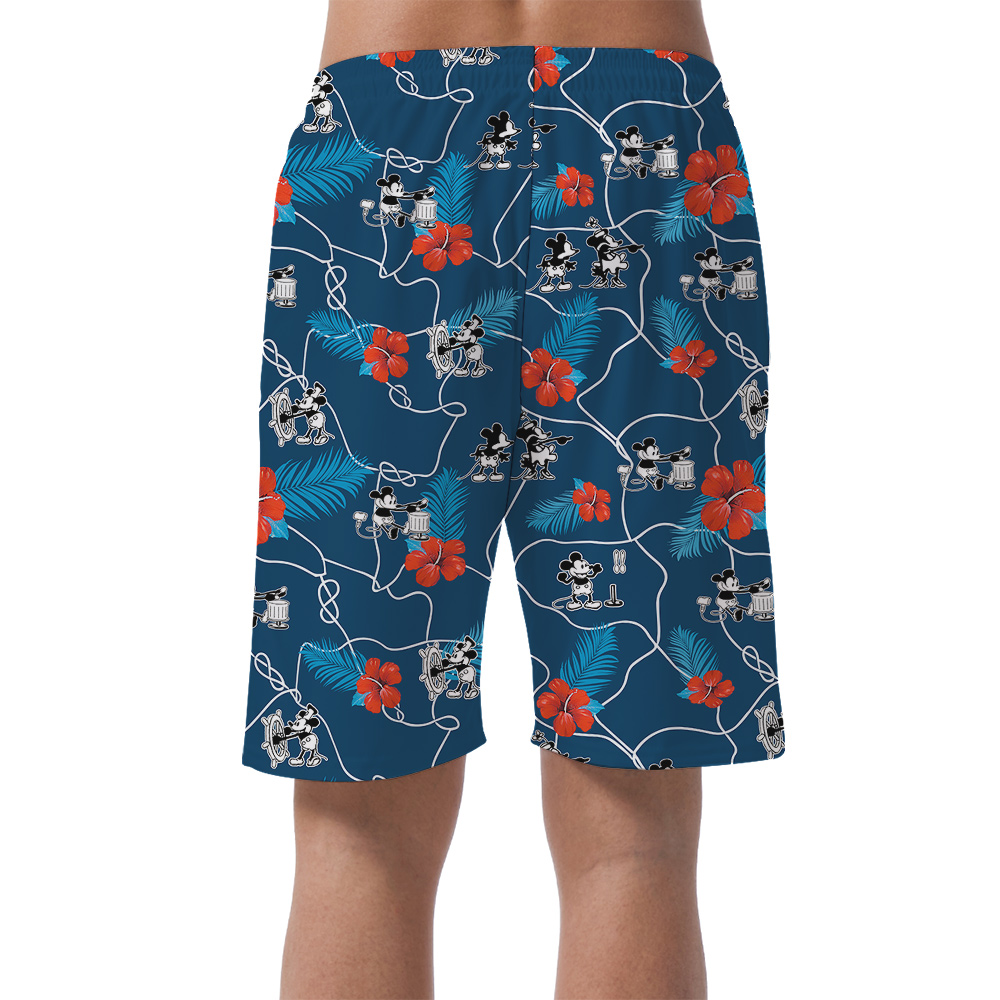 Timeless Floral Navy Mickey 1928 Edition Short for Men