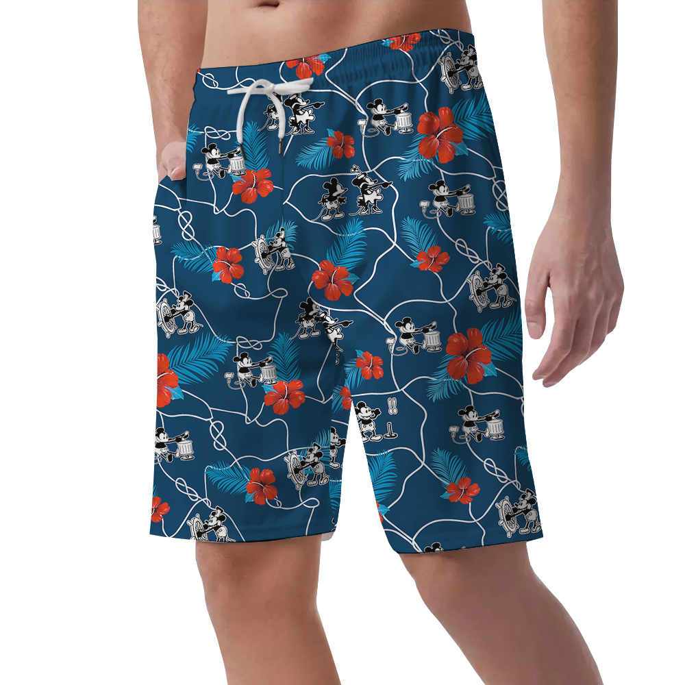 Timeless Floral Navy Mickey 1928 Edition Short for Men