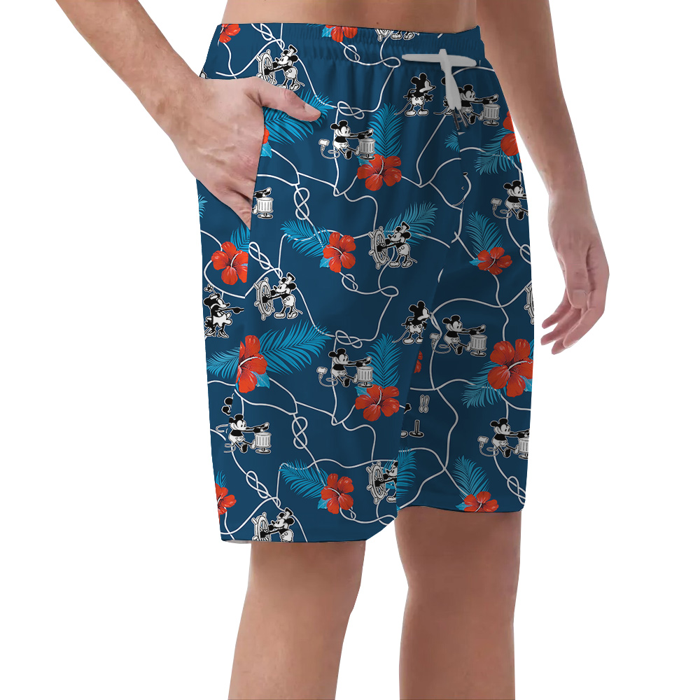 Timeless Floral Navy Mickey 1928 Edition Short for Men