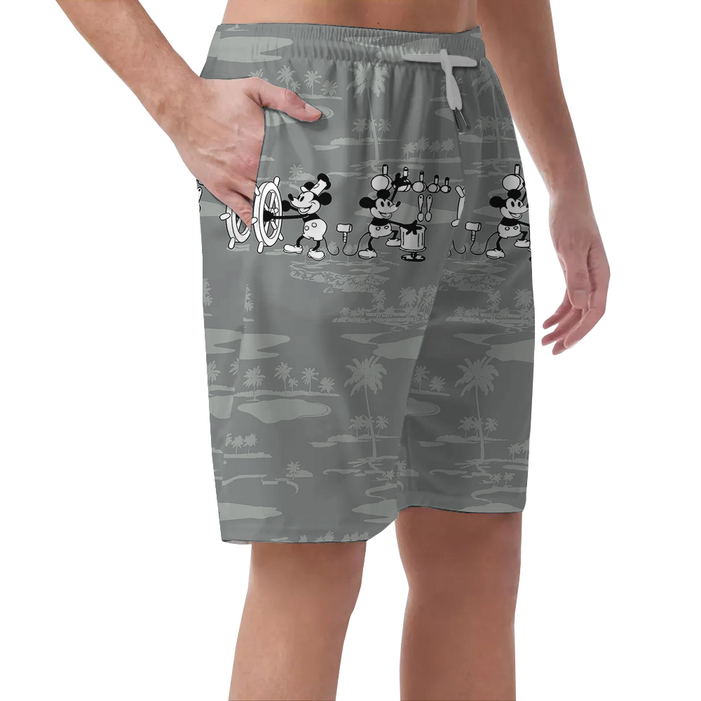 White Mickey 1928 Edition Tropical Short for Men