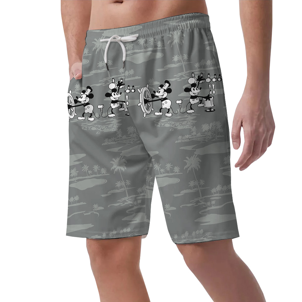 White Mickey 1928 Edition Tropical Short for Men