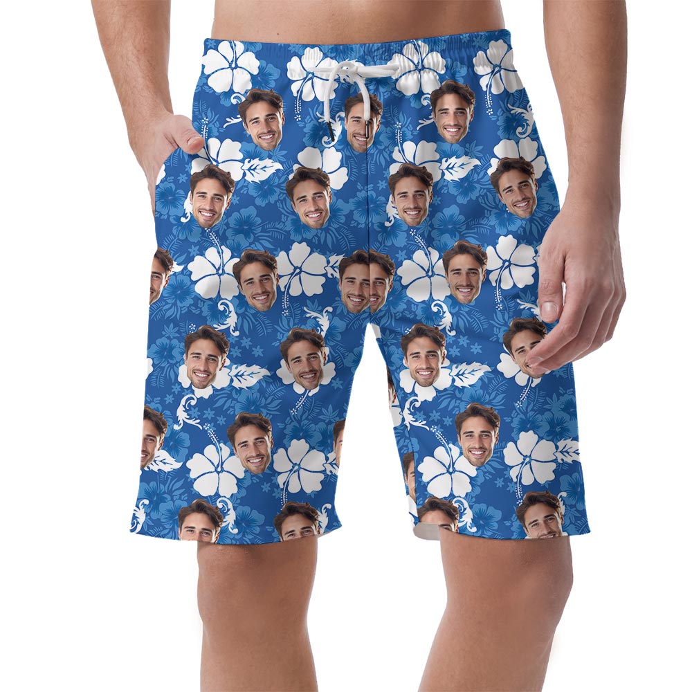 Custom Your Faces Men's Hawaiian Shorts - variant image 1
