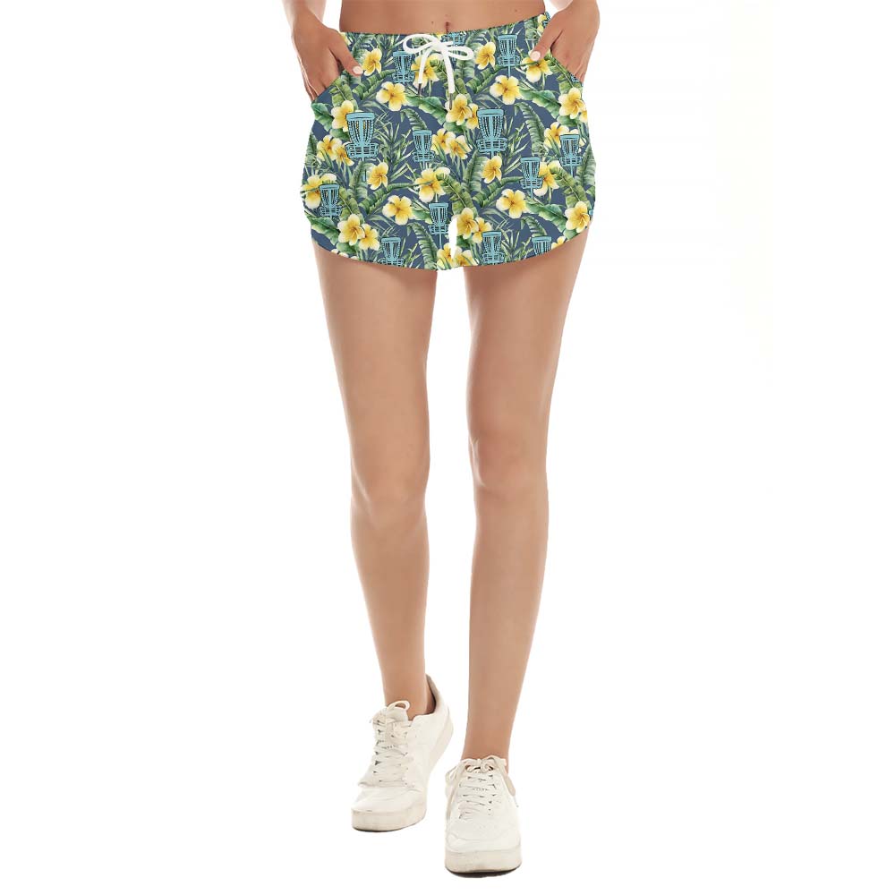 Disc Golf Tropical Women's Beach Shorts - variant image 1