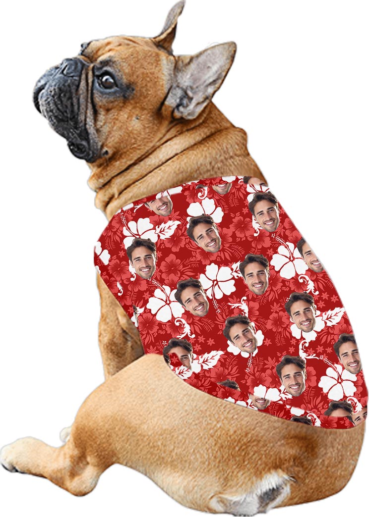 Red Hibiscus Custom Face Matching Hawaiian Outfits For Family