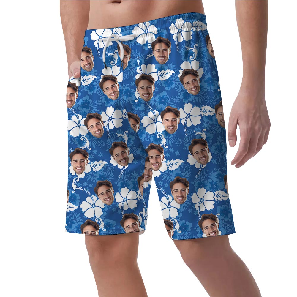 Custom Your Faces Men's Hawaiian Shorts