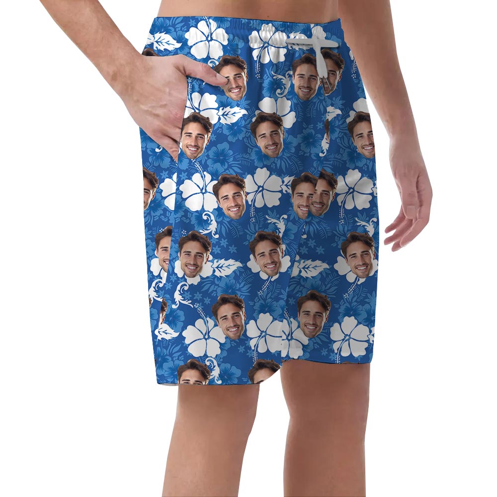 Custom Your Faces Men's Hawaiian Shorts