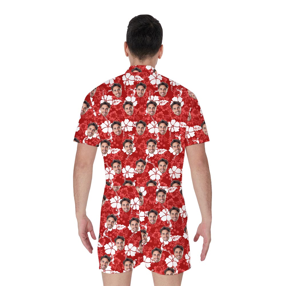 Custom Men's Romper With Custom Faces