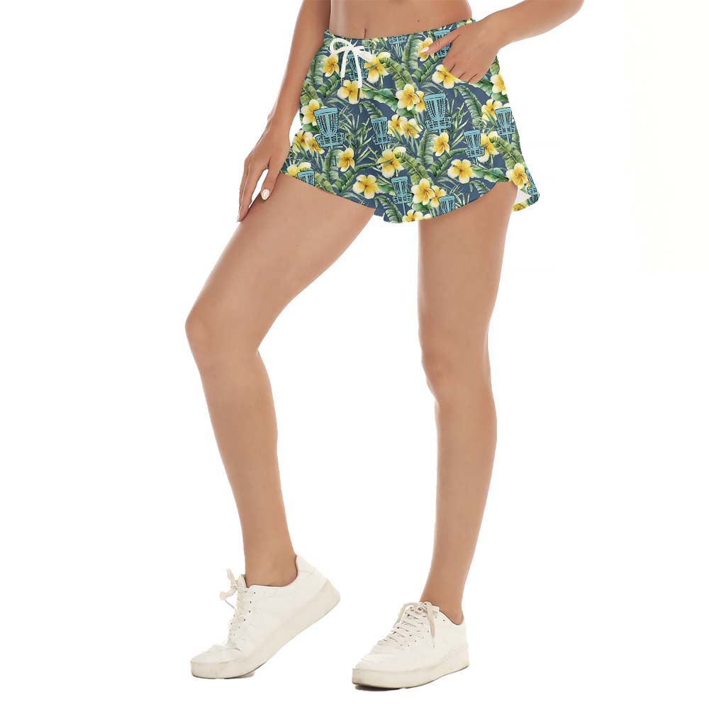 Disc Golf Tropical Women's Beach Shorts