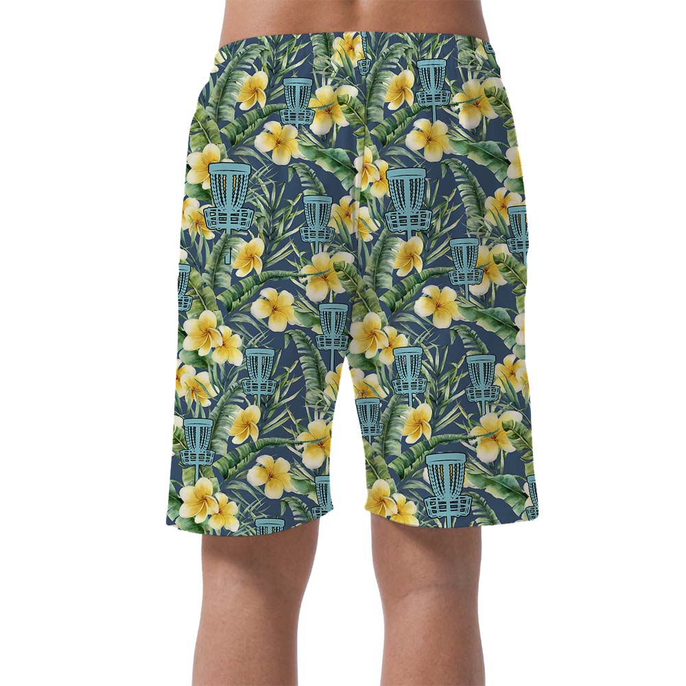 Unique Disc Golf Men's Hawaiian Beach Shorts