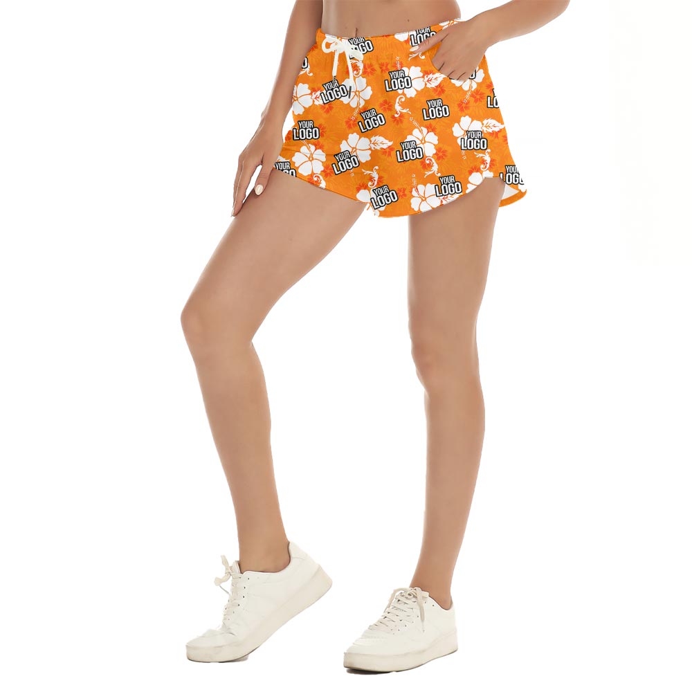 Custom Team Logo Beach Shorts For Women