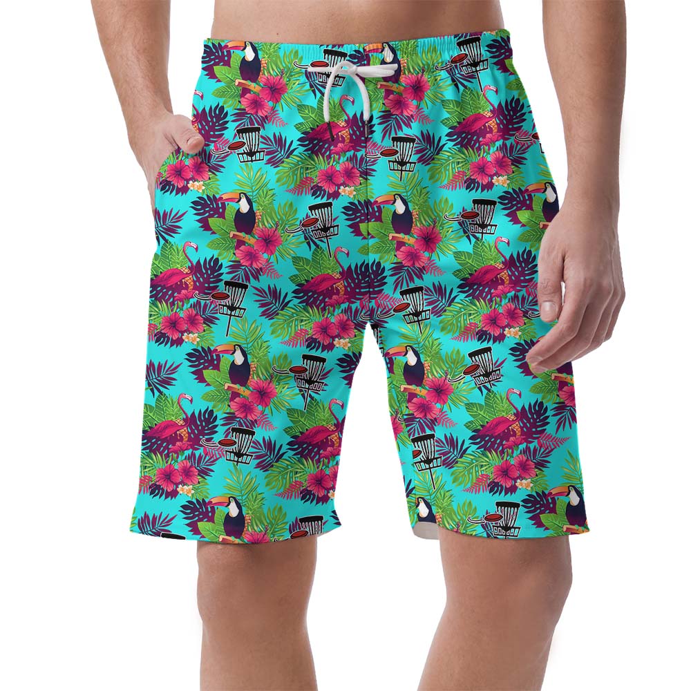 Disc Golf Tropical Men's Beach Shorts - variant image 1