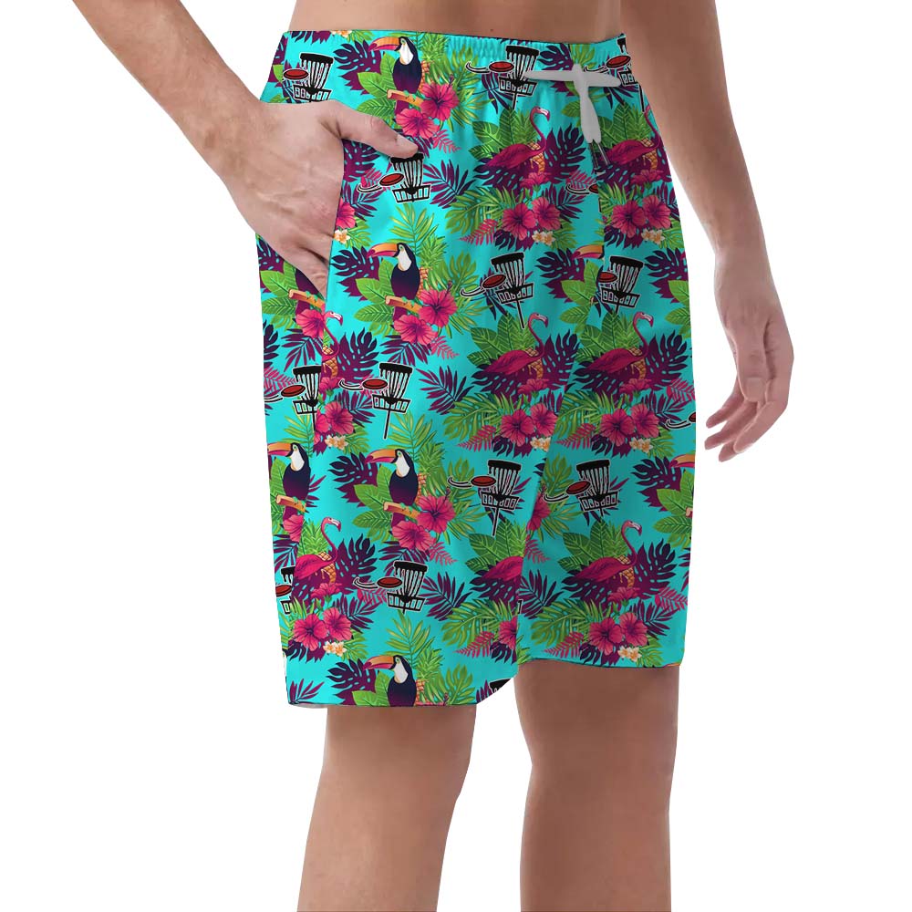 Disc Golf Tropical Men's Beach Shorts