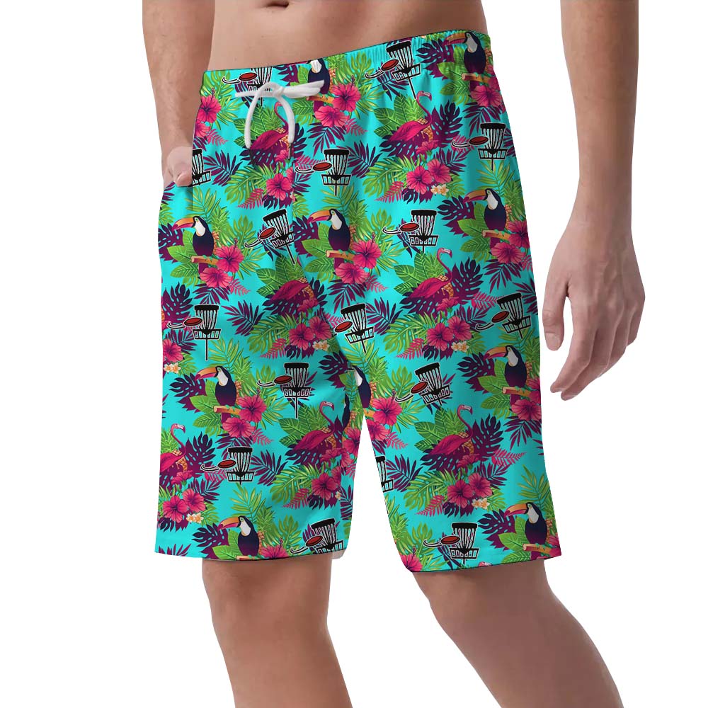Disc Golf Tropical Men's Beach Shorts
