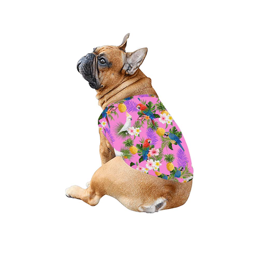 Pink Parrot Matching Family Hawaiian Outfits